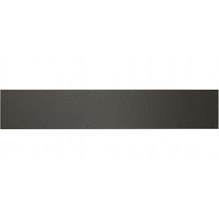 Brass Accents 8 in. x 34 in. Kick Plate Dark Bronze Aluminum Screw Mount A09-P0834-DB